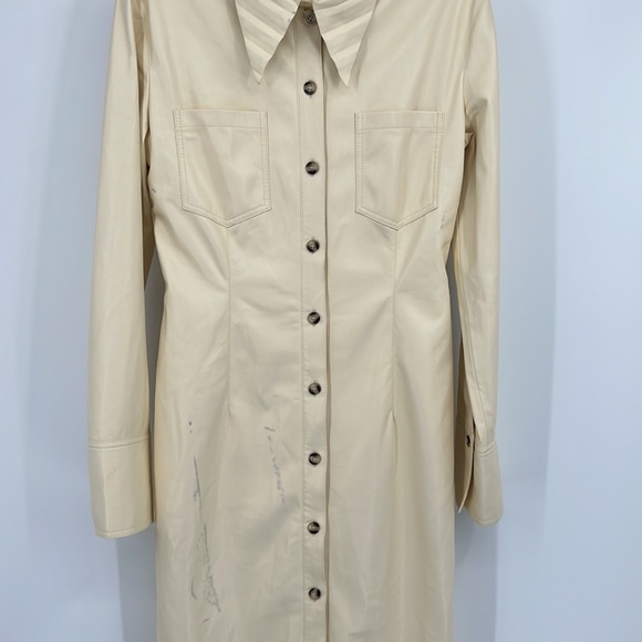 Nanushka Tegan Dress in Vanilla - Picture 6 of 14